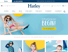 Tablet Screenshot of hatley.com